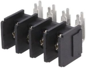 DG66RT-04P-13-00A(H), Зажимная рейка для печатных плат, угловой 90°, 11мм, на PCB DG66RT-04P-13-00A(H), Зажимная рейка для печатных плат, угловой 90°, 11мм, на PCB