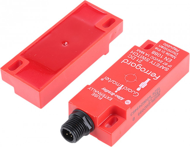 440N-G02099, 440N Series Magnetic Non-Contact Safety Switch, 24V dc, Plastic Housing, 2NC, 6-Pin Micro QD
