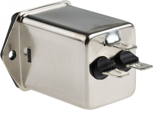 FN261-4-06, Разъем: питания AC; гнездо; "папа"; 4А; 250ВAC; на панель,винтами