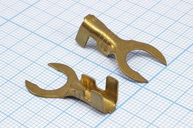 Клемма"U" d 8,4, 2,5-6S, латунь; №708 клемма"U" d 8,4\\S2,5~6,0\лат\\\\