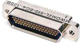 MWDM2L-51S-6C4-.125B, D-Sub Micro-D Connectors PCB CONN 51SKT CNT