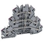 2002-3208, TERMINAL, 3 DECK, GREY, 2.5MM2, 6WAY