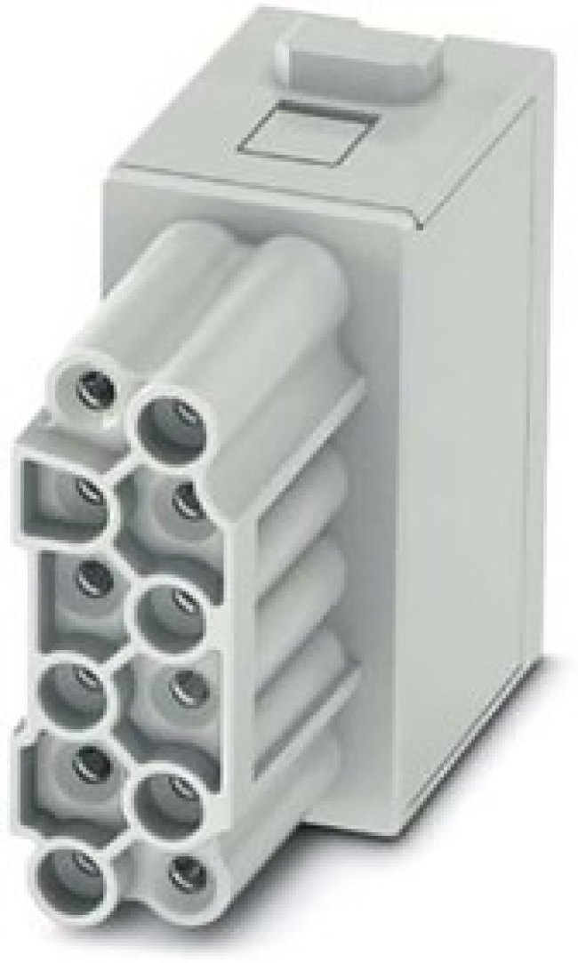 1424228, Heavy Duty Power Connector Module, 10A, Female, HC-M-12 Series, 12 Contacts 1424228, Heavy Duty Power Connector Module, 10A, Female, HC-M-12 Series, 12 Contacts