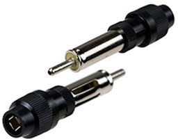 4-302, разъем автоантенны штекер на кабель с пластиком (резьба)