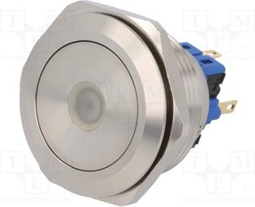 V30-21D-12B-S, Переключатель: антивандальный, Пол: 2, SPDT, 3A/220ВAC, 5A/24ВDC