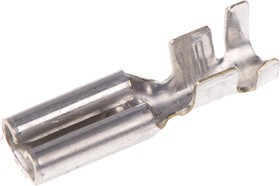 180437-2, FASTON .110 Uninsulated Female Spade Connector, Receptacle, 2.79 x 0.5mm Tab Size, 0.5mm² to 1.5mm²