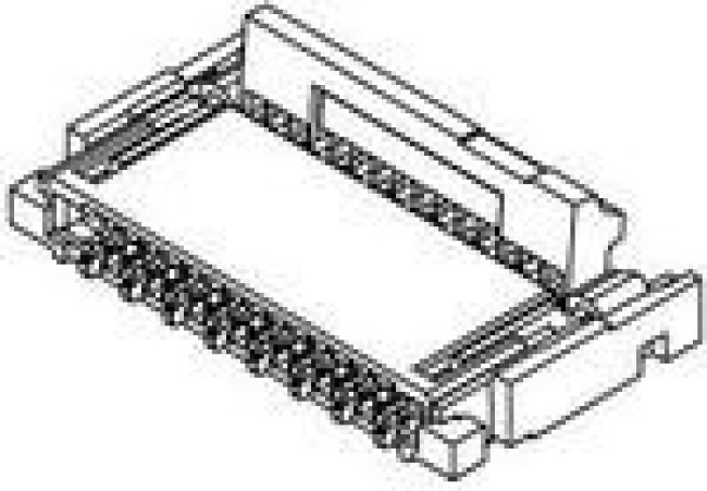 502250-4191, FFC &amp; FPC Connectors .3MM FPC 41P R/A SMT BACKFLIP DUAL