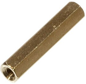 PCHSS-25, (KLS8-DBK-M3-E5.0-L25), Стойка латунная для печатной платы, шестигранная, М3, 25мм, отверстие-отверстие PCHSS-25, (KLS8-DBK-M3-E5.0-L25), Стойка латунная для печатной платы, шестигранная, М3, 25мм, отверстие-отверстие