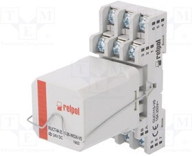 PRUCTM205126W024V0, Реле интерфейсное, Uобмотки 24 В, монтаж на шину DIN, SPST-NO