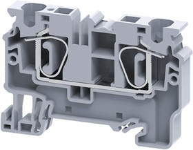 289715, Клемма проходная пружинная OptiClip CX-6-I-41A-(0,2-6)-серый