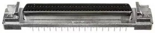 5749069-7, Conn D-Subminiature SKT 68 POS 2.54mm Solder ST Thru-Hole 68 Terminal 1 Port Tube