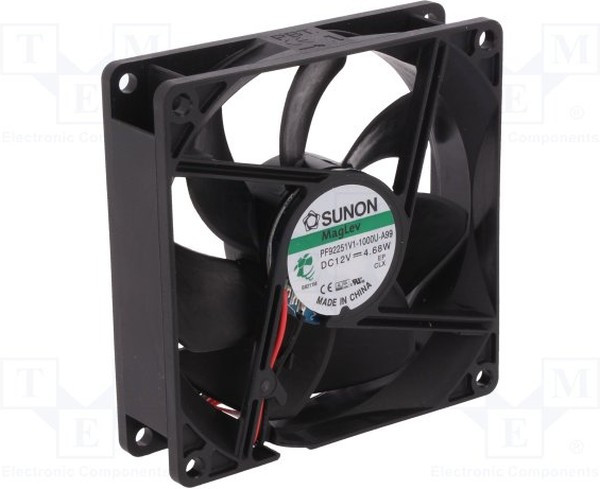 PF92251V1-A99-A, Вентилятор осевой, 12В DC, 92x92x25мм, подшипник Vapo, 126куб.м/ч, 45,5дБА PF92251V1-A99-A, Вентилятор осевой, 12В DC, 92x92x25мм, подшипник Vapo, 126куб.м/ч, 45,5дБА