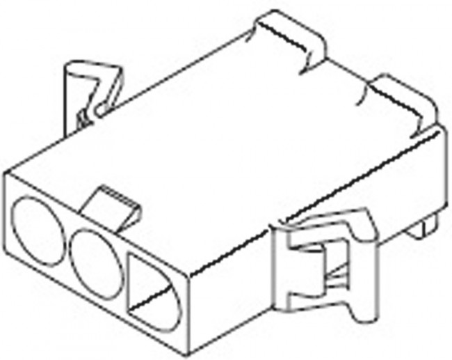 19-09-2038, Pin &amp; Socket Connectors PLUG W/POS LTCH 3P