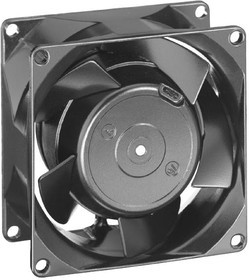 8556N, AC Axial Fan, серия 8000N, IP20, 230 В, Square, 80 мм, 38 мм, Качения, 29.4 фут³/мин 8556N, AC Axial Fan, серия 8000N, IP20, 230 В, Square, 80 мм, 38 мм, Качения, 29.4 фут³/мин
