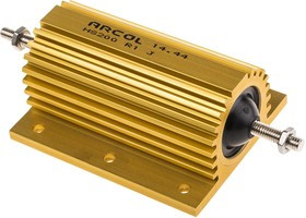 HS200-1RJ, Резистор проволочный с радиатором, с винтовым креплением, 1 Ом, 200Вт, ±5%
