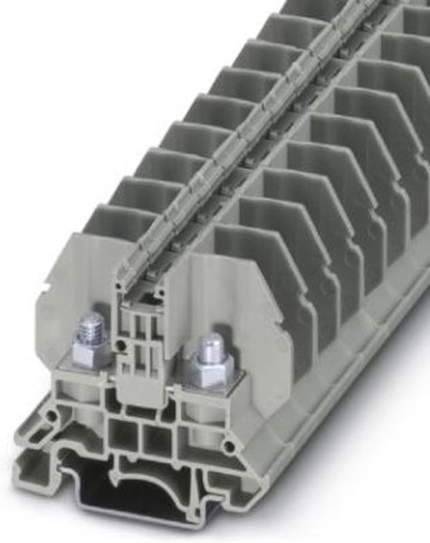 3058059, RBO 5 Series Grey Non-Fused DIN Rail Terminal, 6mm², Single-Level, Bolt Termination 3058059, RBO 5 Series Grey Non-Fused DIN Rail Terminal, 6mm², Single-Level, Bolt Termination