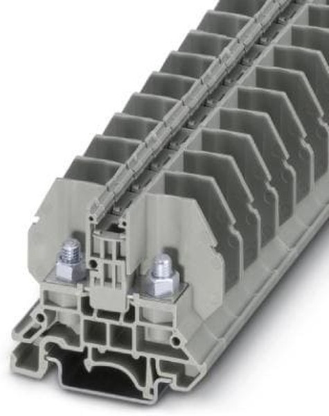 3058059, RBO 5 Series Grey Non-Fused DIN Rail Terminal, 6mm², Single-Level, Bolt Termination 3058059, RBO 5 Series Grey Non-Fused DIN Rail Terminal, 6mm², Single-Level, Bolt Termination