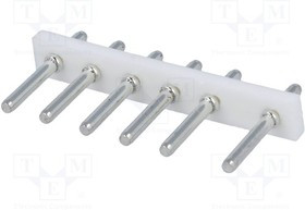NHW-06, Гнездо, провод-плата, 5/7,5мм, PIN: 6, THT, 250В, 5А, луженые, A: 33мм NHW-06, Гнездо, провод-плата, 5/7,5мм, PIN: 6, THT, 250В, 5А, луженые, A: 33мм