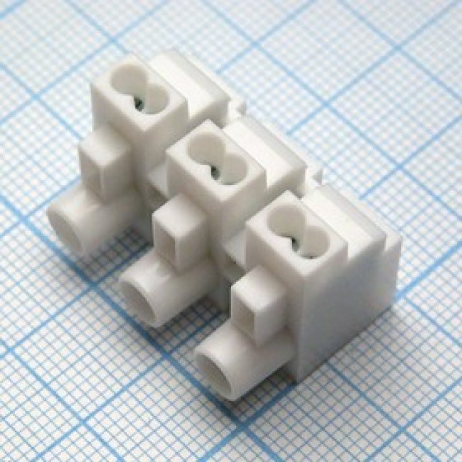 DG252-10.0-03P-19-00A(H), (шаг=10 мм), Электромонтажный клеммник на 3 контакта.