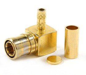 HYR-1207 (GSB-1207), Разъем SMB, штекер, RG-174/U, угловой, обжим (Crimp)