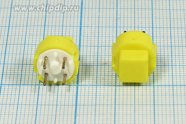 Тактовая кнопка, 12x12x11, алгоритм работы NO, контакты 4P, KS01A Тактовая кнопка, 12x12x11, алгоритм работы NO, контакты 4P, KS01A