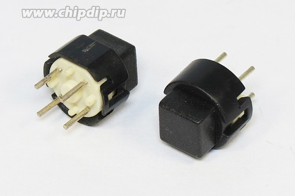 Тактовая кнопка, 12x12x11, алгоритм работы NO, контакты 4P, KS01A Тактовая кнопка, 12x12x11, алгоритм работы NO, контакты 4P, KS01A