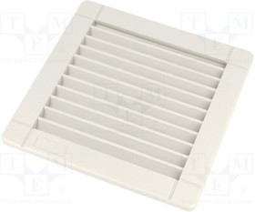 CV-150-35, Решетка, Монтаж на защелки, 160г, IP54, Отв 131x125мм, UL94V-0