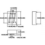 SA10-21SRWA, Индикатор красный, 25.4мм, 7х1, 60мКд общий анод SA10-21SRWA, Индикатор красный, 25.4мм, 7х1, 60мКд общий анод