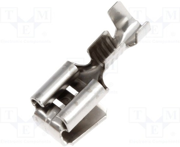 BM 01299, Наконечник: плоская, 6,3мм, 0,8мм, "мама"/"папа", 1-2,5мм2, обжим