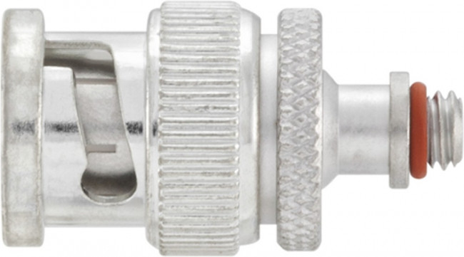 51S131-K00N5, Straight 50 RF Adapter BNC Plug to Microdot Socket 10GHz