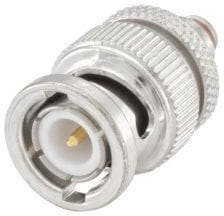 51S131-K00N5, Straight 50 RF Adapter BNC Plug to Microdot Socket 10GHz