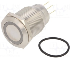 LAS1GQ22-11ZEW24VS, Переключатель: антивандальный; Пол: 2; SPDT; 3A/220ВAC; 5A/24ВDC