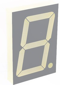 SA23-12SGWA, Дисплей: LED, 7-сегментный, 56,9мм, 2,3", II.зн: 1, зеленый, 9-21мкд