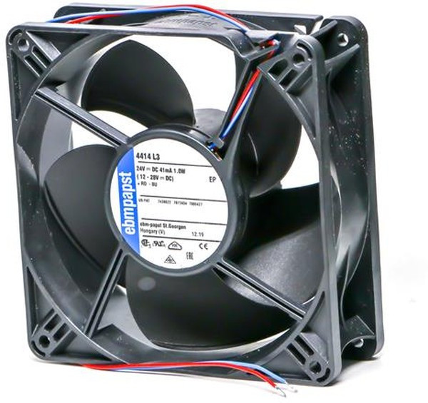 4414L3, DC Fan Axial Ball Bearing 24V 12V to 28V 58.86CFM 26dB 119 X 119 X 38mm