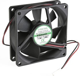 EC8025H24S, Вентилятор 24В, 80х80х25мм , подш. скольжения, 3000 об/мин