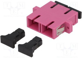 LOG-FA01SC4, Разъем: световодный, гнездо, проходник, SC, с обеих сторон, "мама"