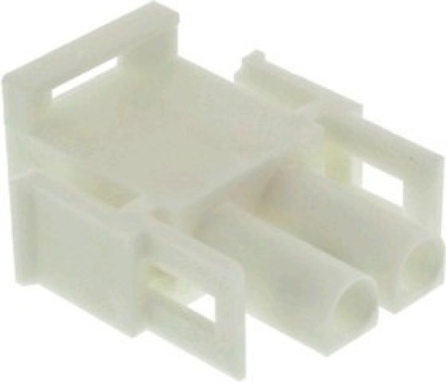 350777-4, Корпус разъема Universal MATE-N-LOK, вилка 2PIN, In-Line (Nylon, UL 94V-0) без контактов 350777-4, Корпус разъема Universal MATE-N-LOK, вилка 2PIN, In-Line (Nylon, UL 94V-0) без контактов