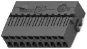 2098634-1, Automotive Connectors Carrier, 20P GY LAC, Black