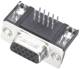 09563527613, D-Sub High Density Connectors D SUB HD FE RA 44P PL3 4-40 SCREW LOCK