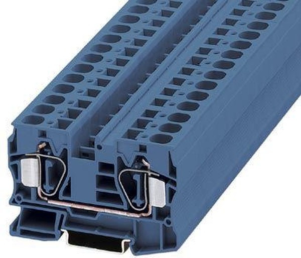 3036152, ST 16 BU Series Blue Feed Through Terminal Block, 1.5 25mm², Single-Level, Spring Clamp 3036152, ST 16 BU Series Blue Feed Through Terminal Block, 1.5 25mm², Single-Level, Spring Clamp