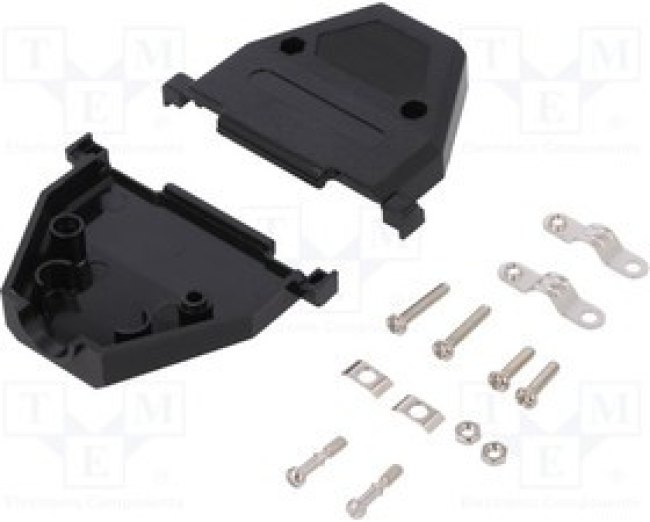 CCOV-37SC-BLACK, Корпус: для разъемов D-Sub, D-Sub 37pin, D-Sub HD 62pin, прямой CCOV-37SC-BLACK, Корпус: для разъемов D-Sub, D-Sub 37pin, D-Sub HD 62pin, прямой