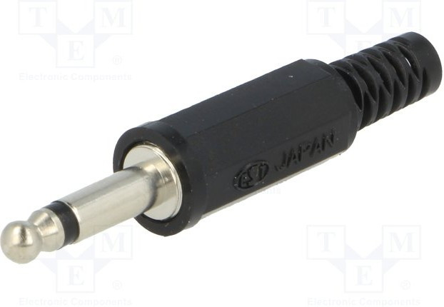 KLS2B, Вилка, Jack 3,5мм, "папа", mono, с амортизатором, Кол-во полюсов: 2