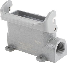 09200160251, Han A Heavy Duty Power Connector Housing, PG16 Thread 09200160251, Han A Heavy Duty Power Connector Housing, PG16 Thread