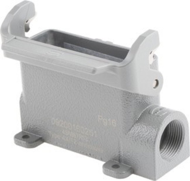 09200160251, Han A Heavy Duty Power Connector Housing, PG16 Thread 09200160251, Han A Heavy Duty Power Connector Housing, PG16 Thread