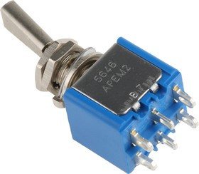 5646A9, Toggle Switch, Panel Mount, On-On, DPDT, Solder Terminal