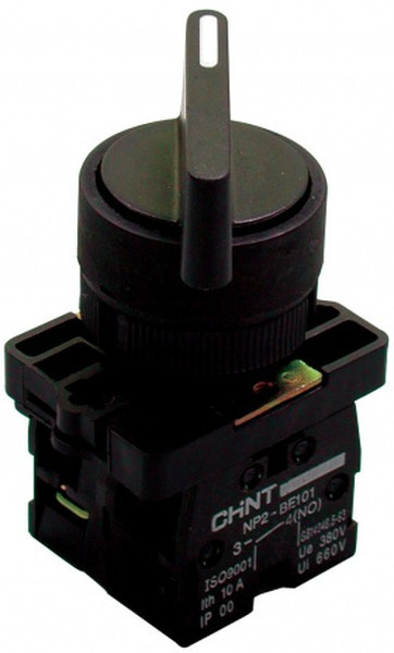 NP2-EJ53, Переключатель трехпозиционный (ON)-OFF-(ON) с самовозвратом пласт.