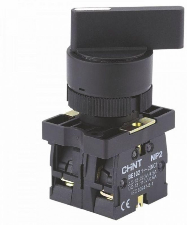 NP2-EJ53, Переключатель трехпозиционный (ON)-OFF-(ON) с самовозвратом пласт.