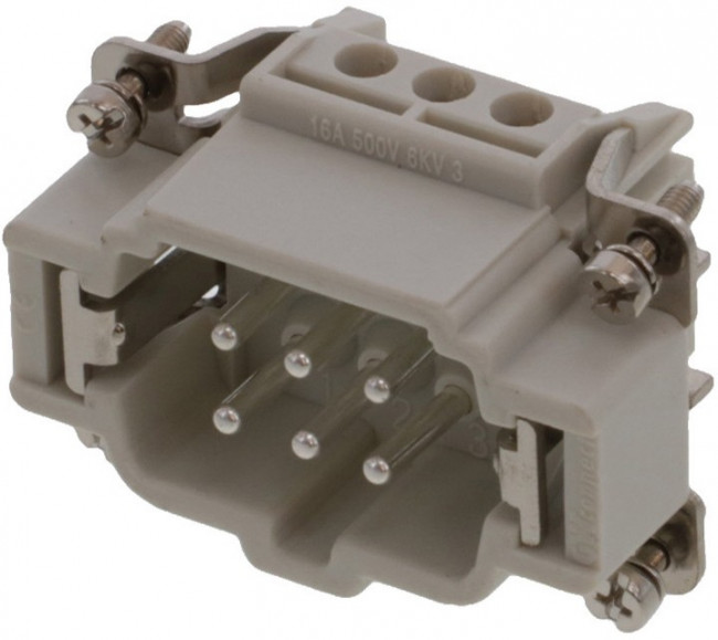 MP004736, Разъем для тяжелых условий, Insert, 24 Контактов, Штекер, Винтовой Контакт MP004736, Разъем для тяжелых условий, Insert, 24 Контактов, Штекер, Винтовой Контакт