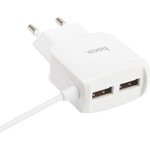 Блок питания (сетевой адаптер) HOCO C59A со встроенным кабелем Type-C и двумя дополнительными USB 2,