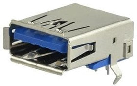 UJ3-AH-4-TH, USB Connectors USB 3.0 type A jack 9 pin Horizontal TH